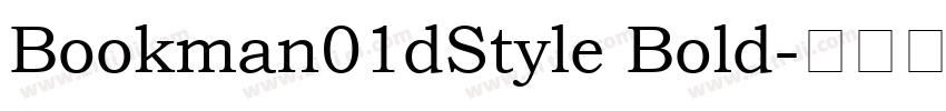 Bookman01dStyle Bold字体转换